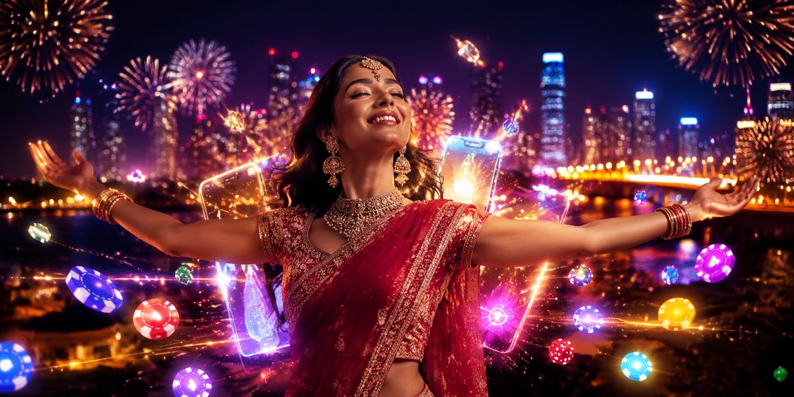 User playing casino game on mobile in Mumbai